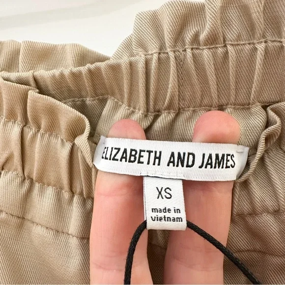 Elizabeth and James Easy Shorts High Waist Tan sz XS - Picture 5 of 6